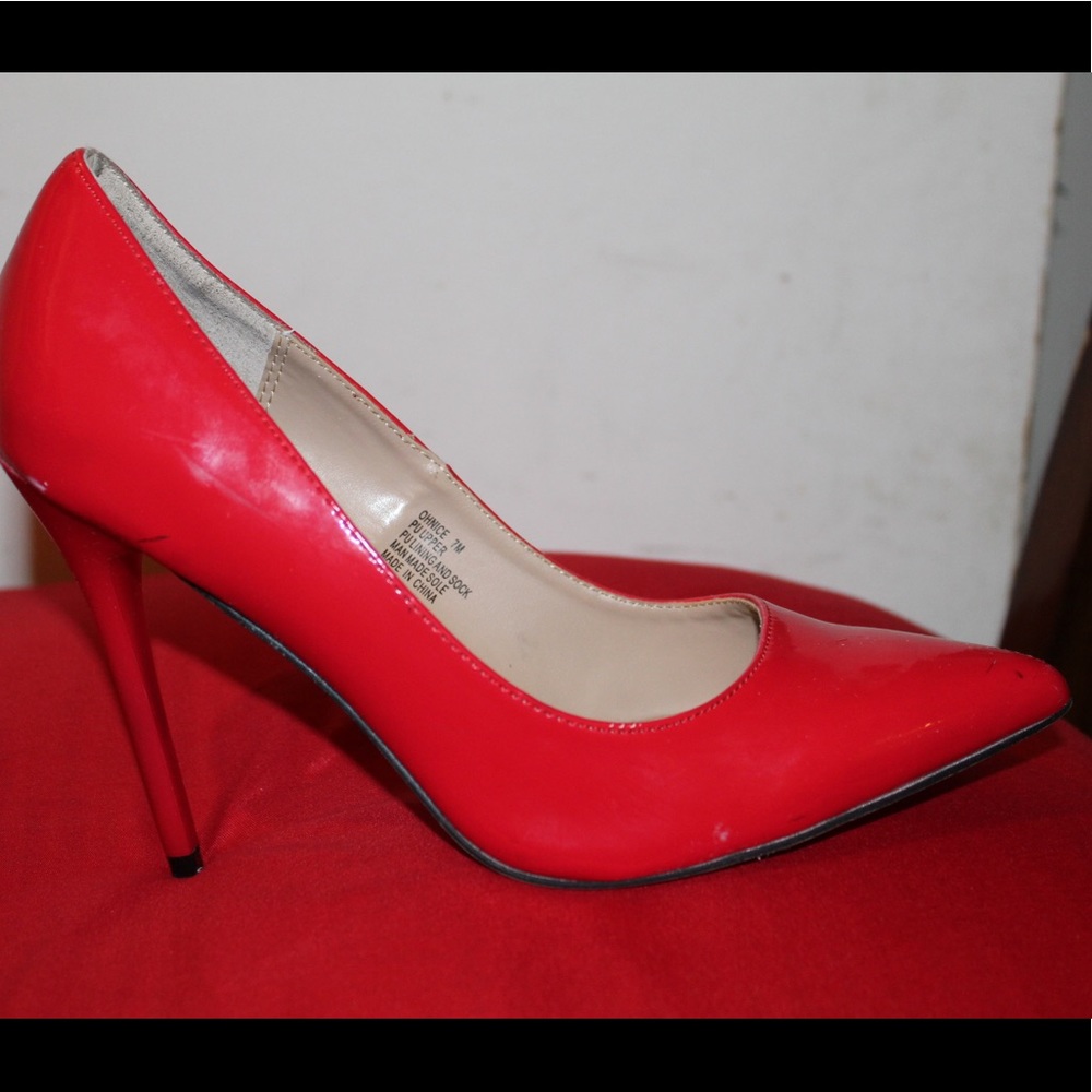 red high heels